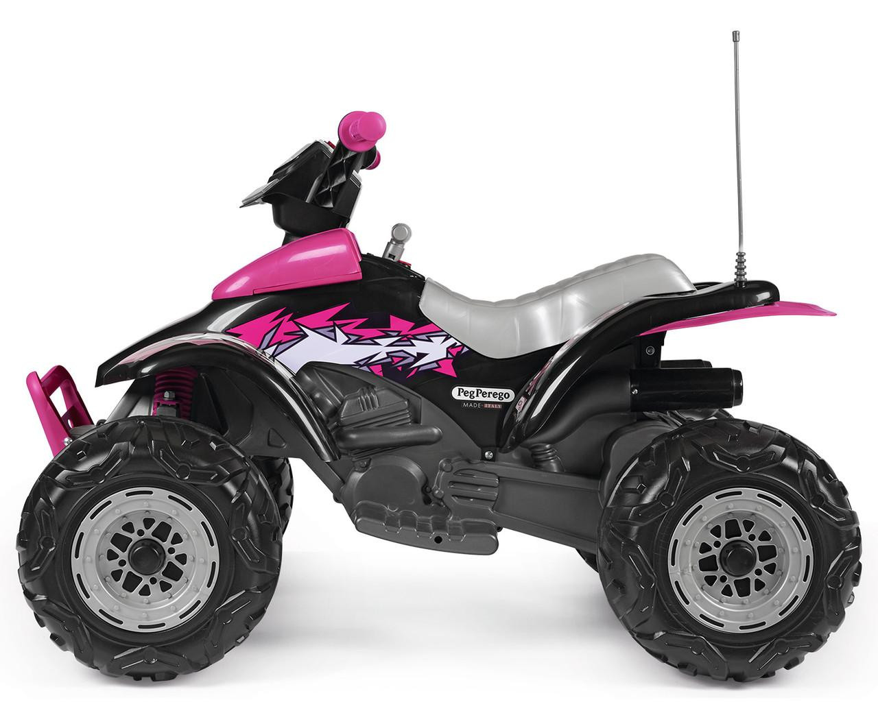 Peg Perego Corral T-Rex 330W Pink 12V Electric Ride On Quad 1 Peg Perego Corral T-Rex 330W Pink 12V Electric Ride On Quad