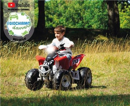 Peg Perego Polaris Outlaw 330W 12V Ride On Quad Red 4 Peg Perego Polaris Outlaw 330W 12V Ride On Quad Red - Image 4