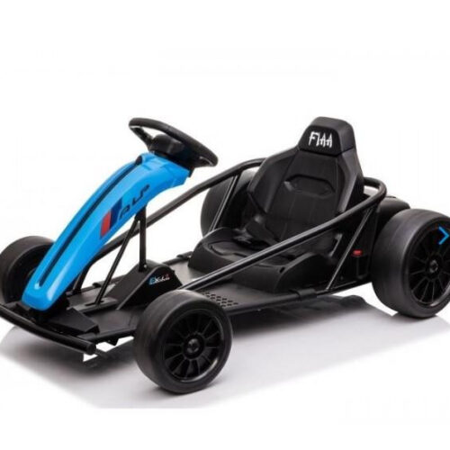 Drift 24V Electric Ride On Go Kart with Upgraded 200w Motors Blue