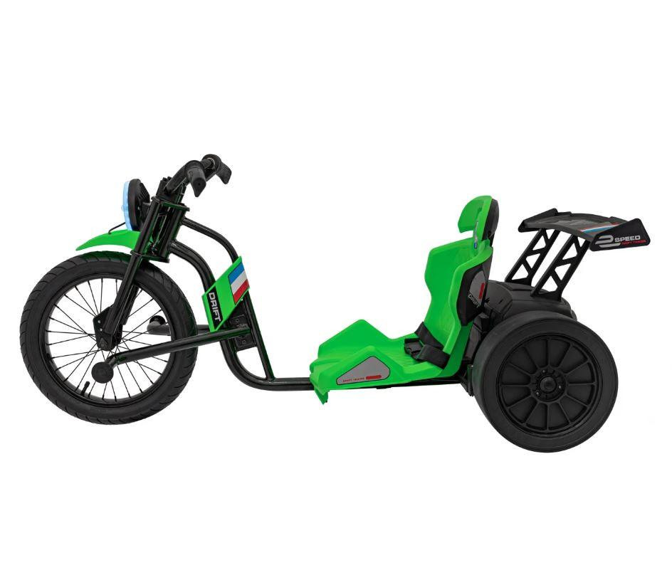 Drift 24V Electric Ride On Trike Green 3 Drift 24V Electric Ride On Trike Green - Image 3