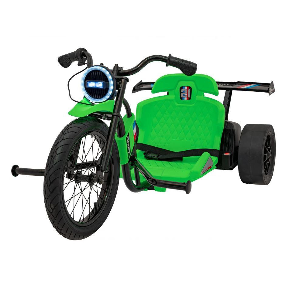 Drift 24V Electric Ride On Trike Green 1 Drift 24V Electric Ride On Trike Green