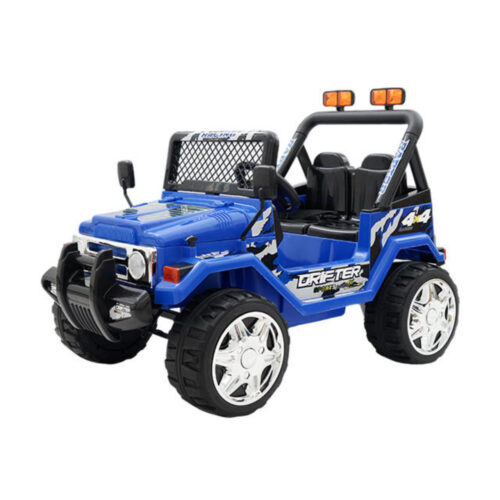 Drifter Raptor Powerful 12V Electric Ride On Jeep Blue