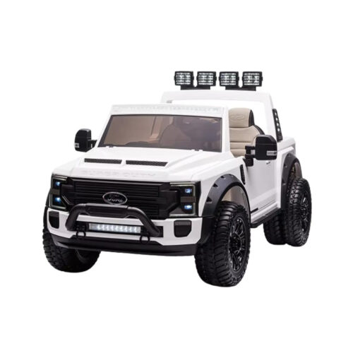 Ford Super Duty F450 24V Electric Ride On Jeep White