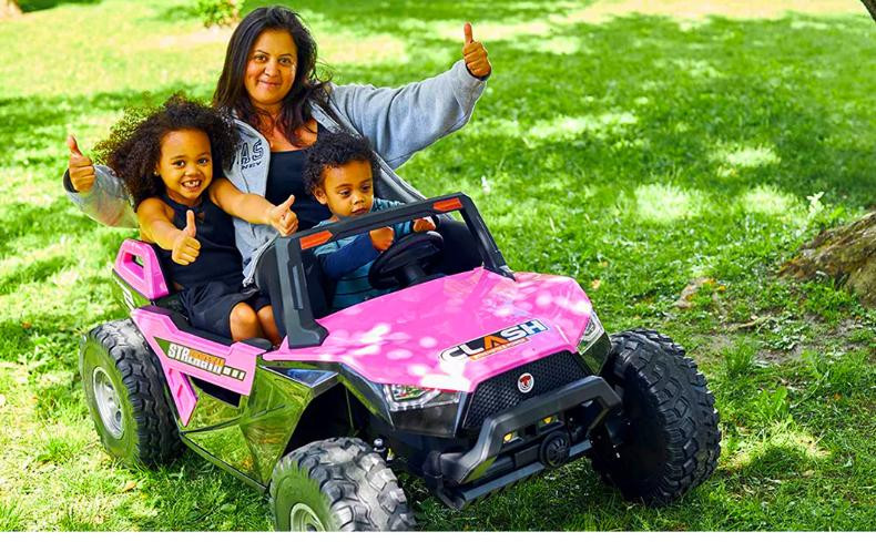 Clash XL 24V Electric Ride On Buggy Pink 4 Clash XL 24V Electric Ride On Buggy Pink - Image 4