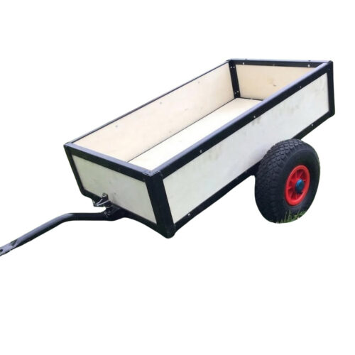 Heavy Duty Pedal Go Kart Trailer Creme