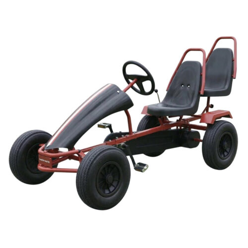 Hercules Double Two Seat Pedal Go Kart Black 8->Adult