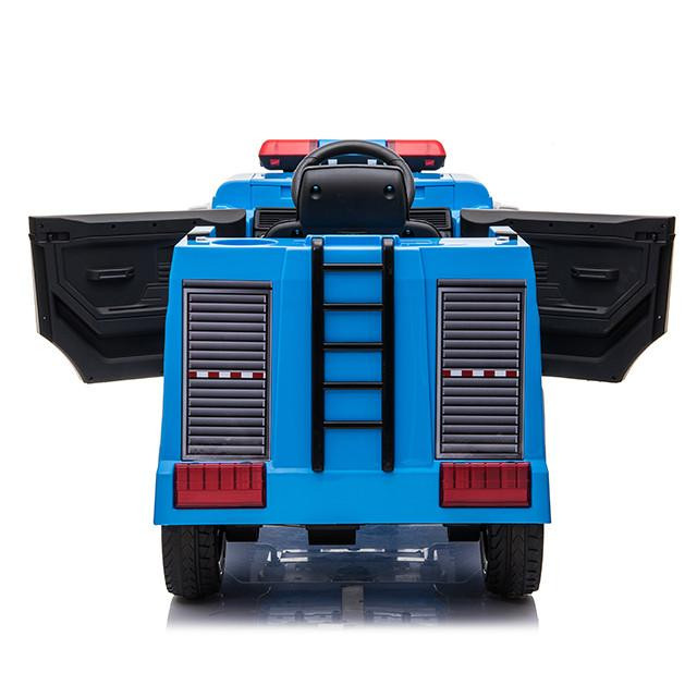 Police Engine 12V Electric Ride On Truck Blue 3 Police Engine 12V Electric Ride On Truck Blue - Image 3