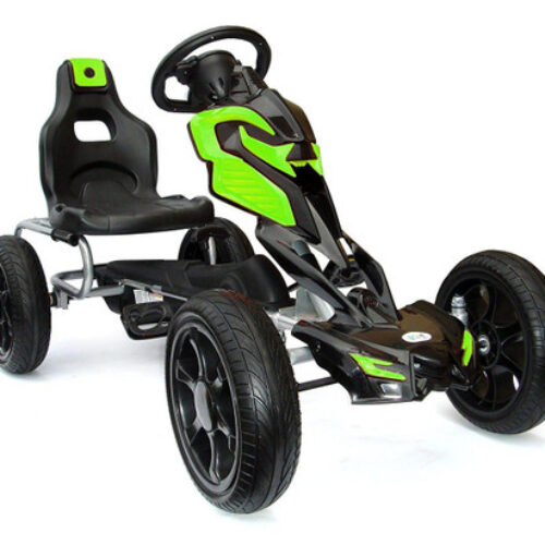 Thunder Eva Rubber Wheel Go Kart Green