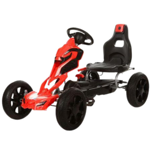 Thunder Eva Rubber Wheel Go Kart Red