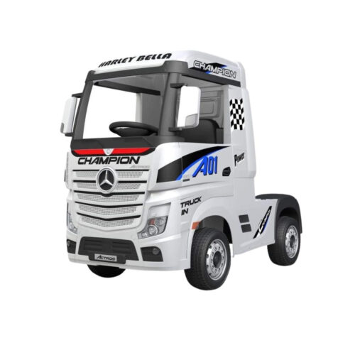 Licensed Mercedes Benz Actros 24V Electric Ride On Truck White
