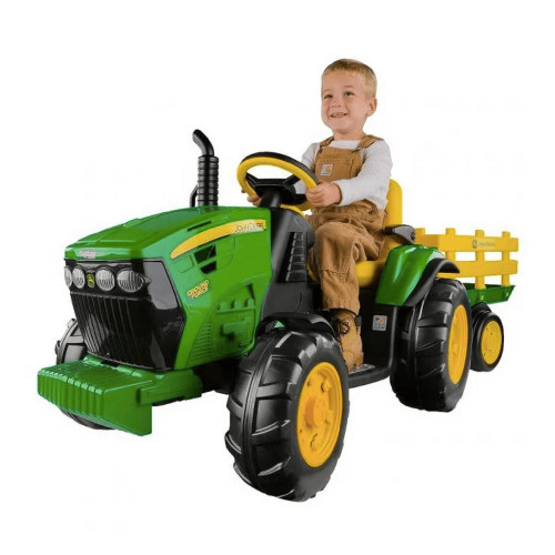 Peg Perego John Deere Ground Force Tractor & Trailer (12 Volt) 4 Peg Perego John Deere Ground Force Tractor & Trailer (12 Volt) - Image 4