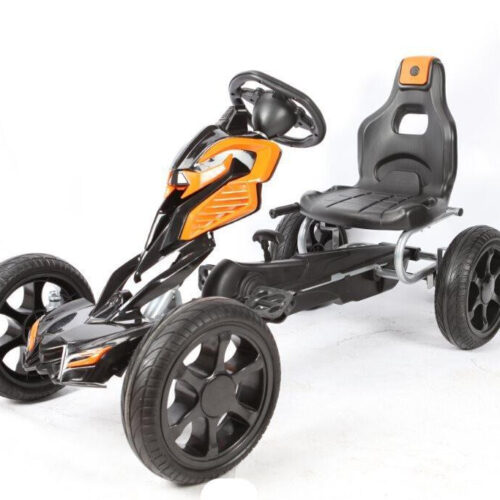 Thunder Eva Rubber Wheel Go Kart Orange